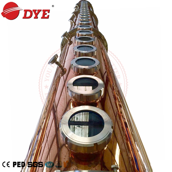 DYE-H 1000L оборудование для перегонки виски, бренди, рома, водки
